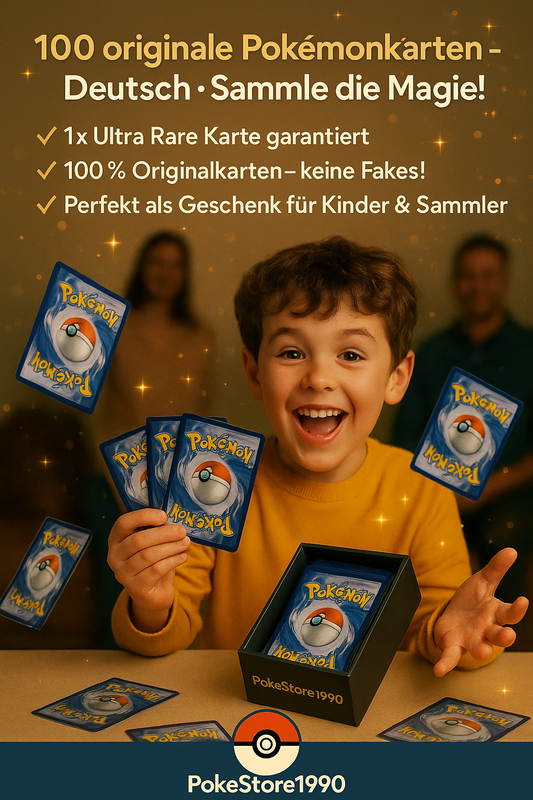 100 Pokemon Karten mit Holos + 1 seltene V/VMAX oder GX ! Deutsch / Original