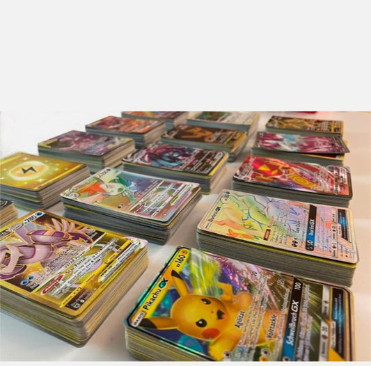 150 Pokémon Karten mit Holos! Deutsch, ohne doppelte, boosterfrisch! + 1 V/GX/EX Karte