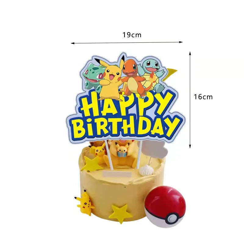 Pokemon-Geburtstagsparty-Geschenke, Armband-Aufkleber, Geschenktüte, Schlüsselanhänger, kleine Geschenke für Jungen und Mädchen