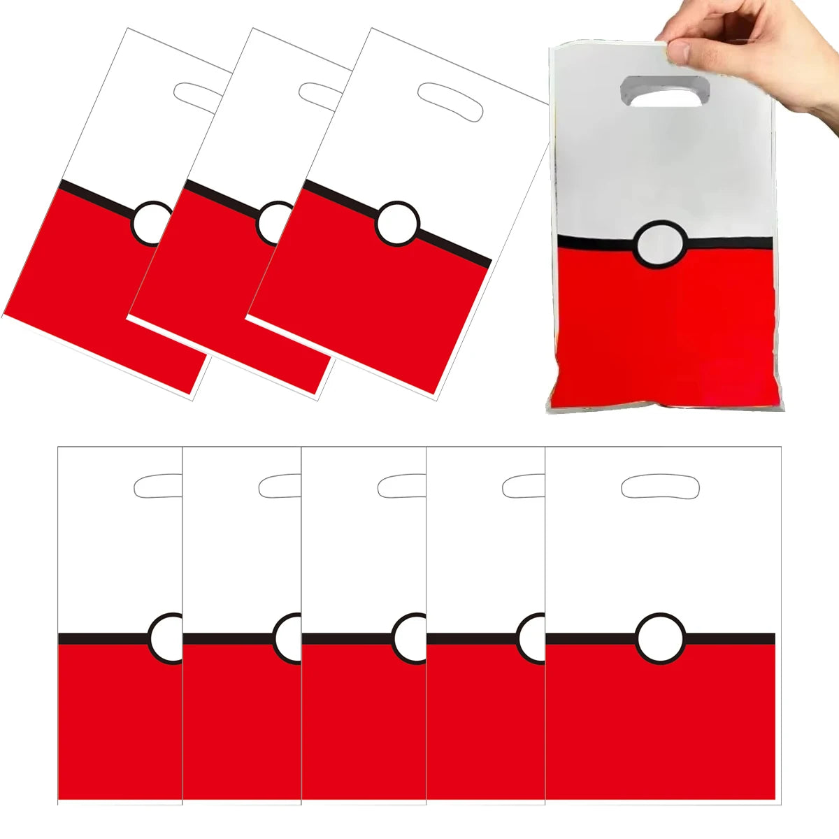 Pokemon-Geburtstagsparty-Geschenke, Armband-Aufkleber, Geschenktüte, Schlüsselanhänger, kleine Geschenke für Jungen und Mädchen