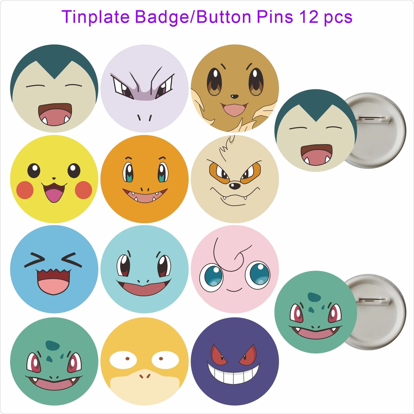 Pokemon-Geburtstagsparty-Geschenke, Armband-Aufkleber, Geschenktüte, Schlüsselanhänger, kleine Geschenke für Jungen und Mädchen