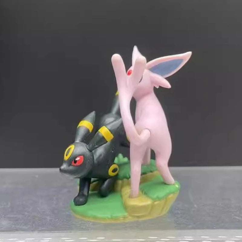 Echte Pokemon Cartoon Charaktere Monster Umbreon Espeon Nette Modell Spielzeug Sammeln Desktop Ornamente Kinder Geschenke