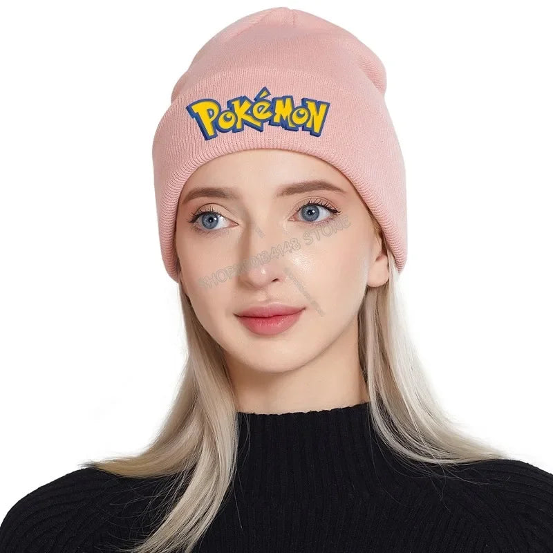 Pikachu Wintermütze – Weiche Pokémon Strickmütze für Jungen & Mädchen, warme Wollmütze, ideales Weihnachtsgeschenk