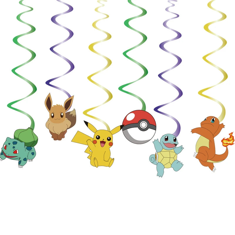 Pokémon Geburtstagsdeko Set – Papiergeschirr mit Pikachu: Teller, Becher, Servietten, Tischdecke & Partyzubehör für Kindergeburtstage