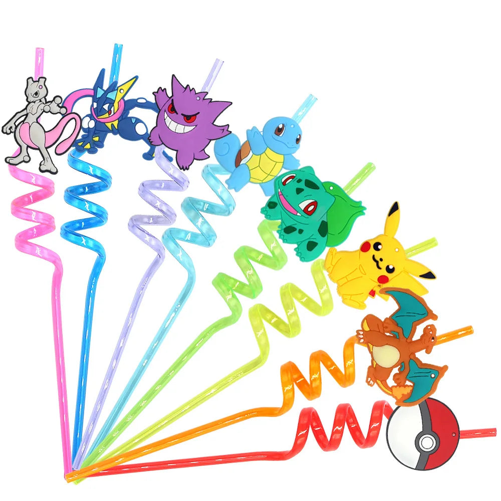 Pokemon-Geburtstagsparty-Geschenke, Armband-Aufkleber, Geschenktüte, Schlüsselanhänger, kleine Geschenke für Jungen und Mädchen