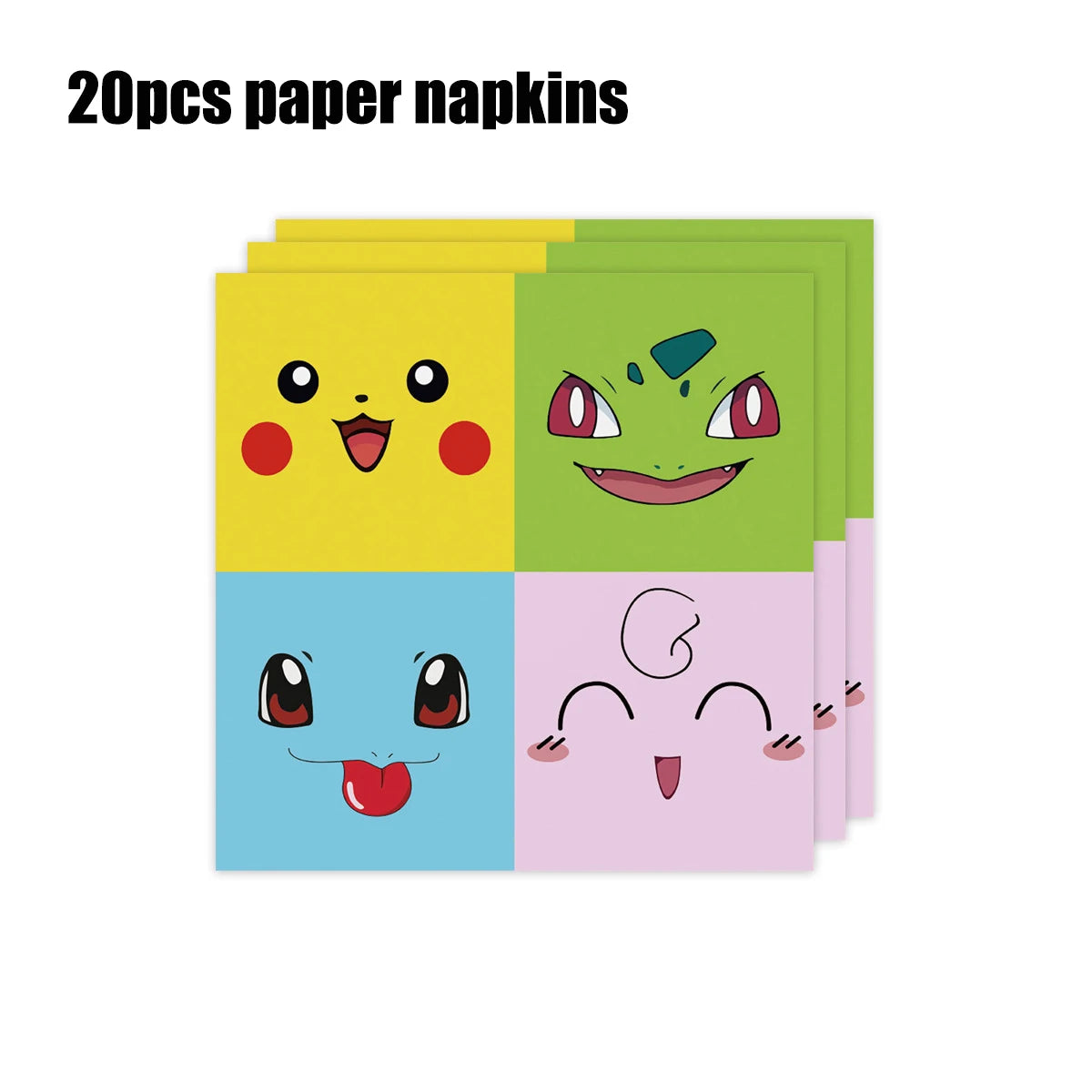 Pokémon Geburtstagsdeko Set – Papiergeschirr mit Pikachu: Teller, Becher, Servietten, Tischdecke & Partyzubehör für Kindergeburtstage