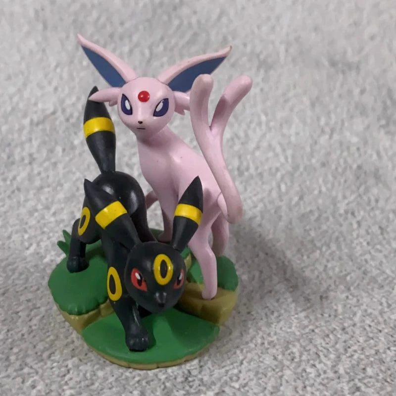 Echte Pokemon Cartoon Charaktere Monster Umbreon Espeon Nette Modell Spielzeug Sammeln Desktop Ornamente Kinder Geschenke