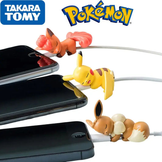 Pokémon Pikachu Kabelschutz – USB-Ladekabel-Bissschutz mit Cartoon-Figur, Schutz für Datenkabel, Kabelhalter, Geschenk für Kinder & Fans